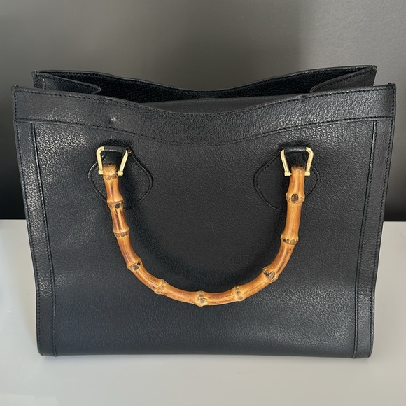 Gucci Black Tote with Bamboo Handles - Picture 2 of 13